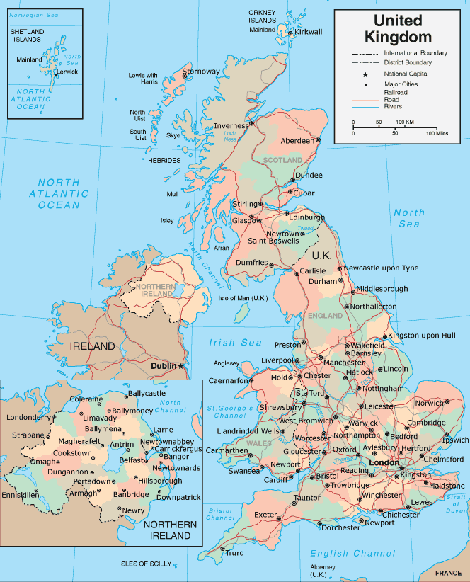 Map Of UK - Maps of the United Kingdom