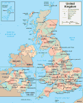 Political map of UK